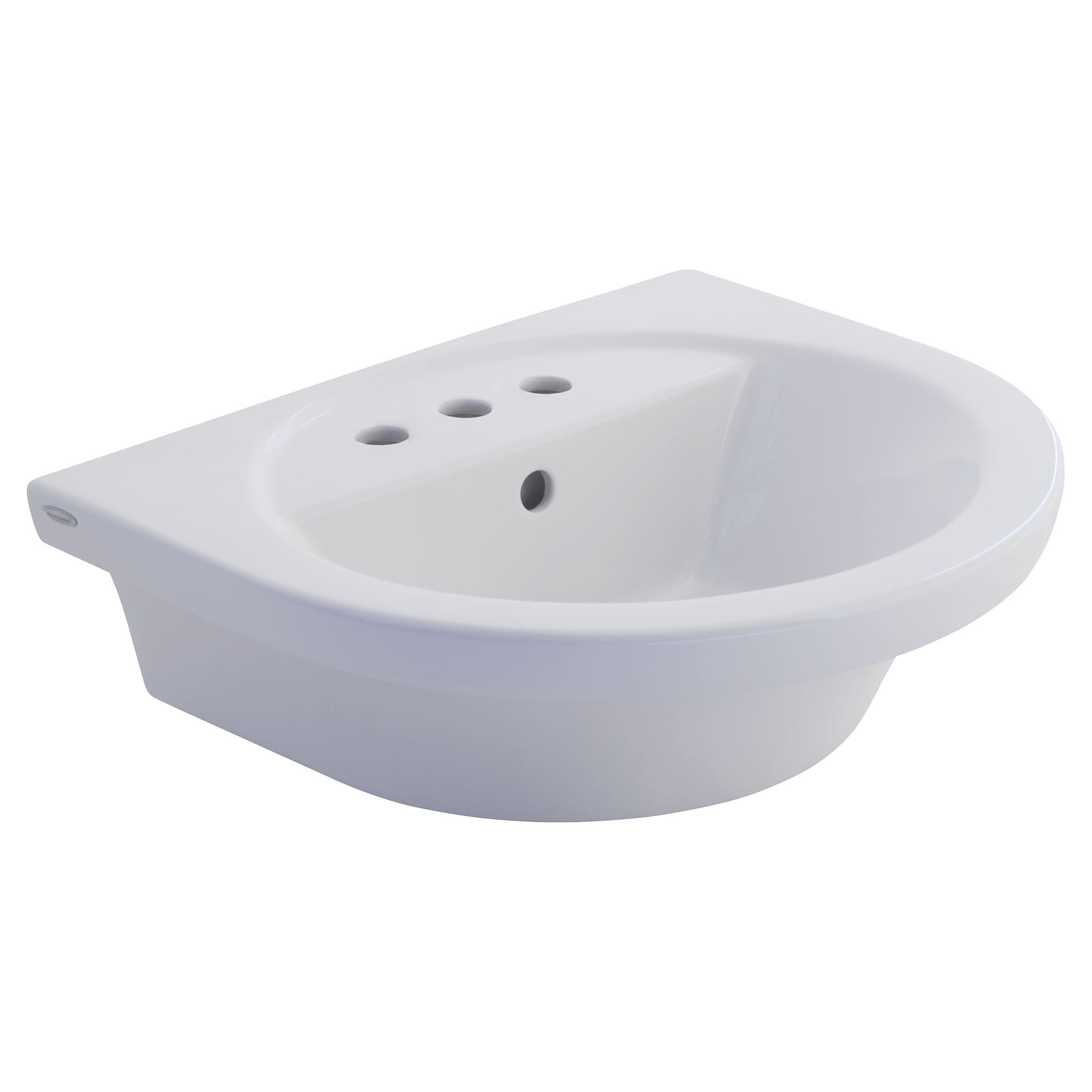Tropic Petite 8 Inch Widespread Pedestal Sink Top WHITE
